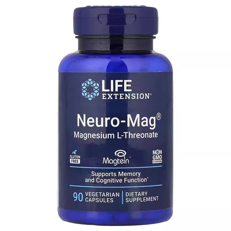 Life Extension Neuro-Mag Succinate Magnesium 90 capsules Memory brain nutrition