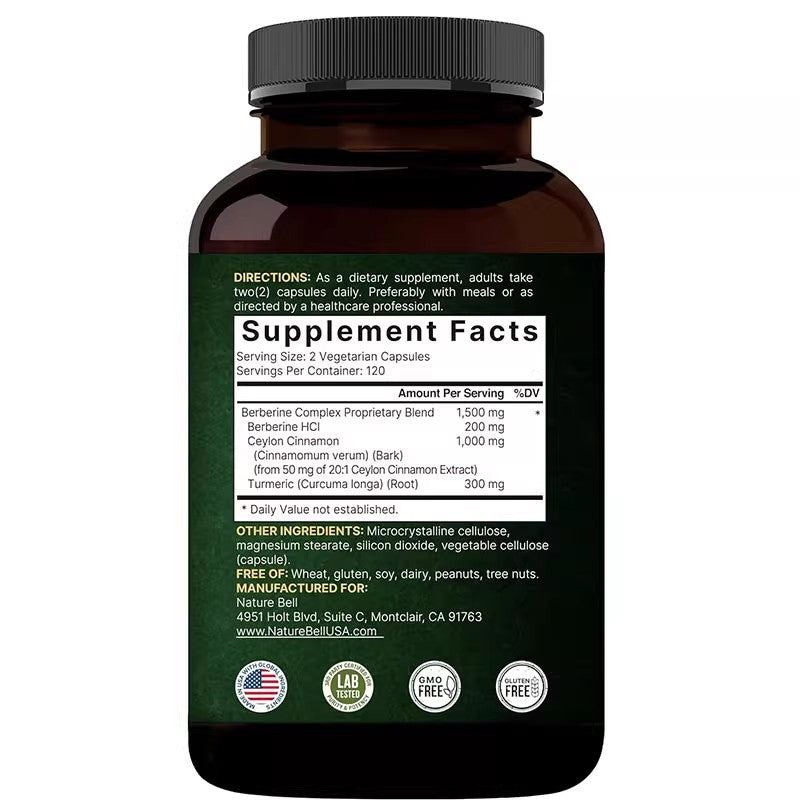 NatureBell Berberine Plus; Glucose; 240 pills