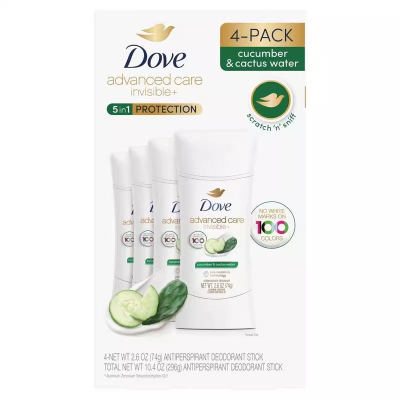 Dove Red Pomegranate & Cucumber Scent Long Lasting Antiperspirant Deodorant Roll-On 74g*4