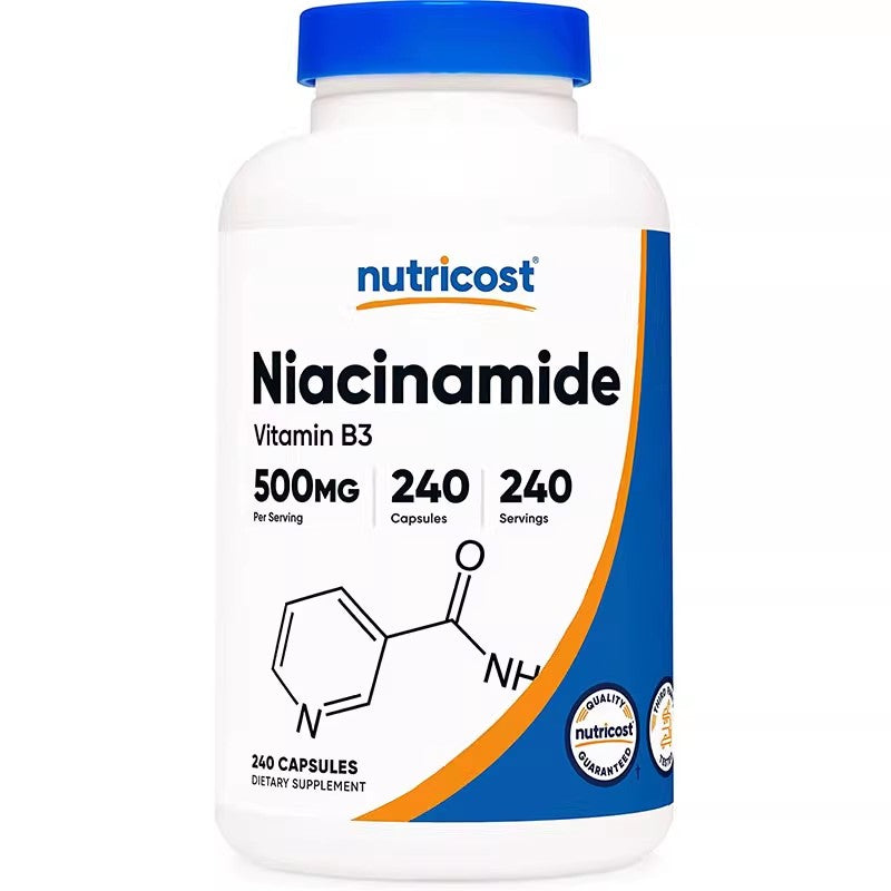 Nutricost Niacinamide Vitamin B3 Capsules 500mg 240 Pills