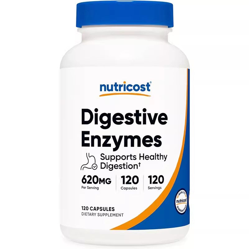 Nutricost Digestive Enzymes Full Spectrum Digestive Enzymes Gut Health 120 Capsules