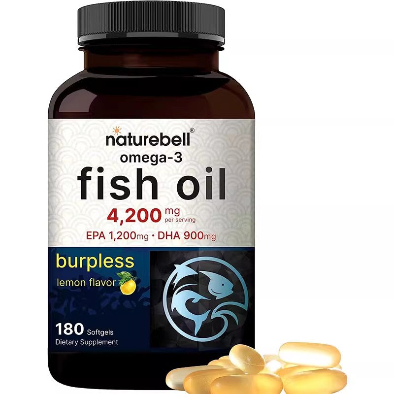 NatureBell Omega3鱼油柠檬味4200mg*180粒含EPA+DHA
