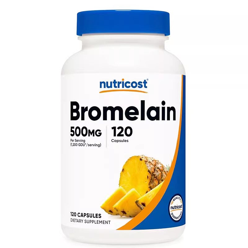 Nutricost Bromelain Pineapple Enzyme 500mg Capsules 120ct Digestive Health