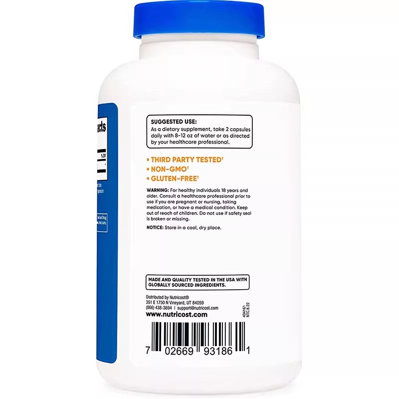 Nutricost Alpha Lipoic Acid sulfur-containing acid capsules 240 capsules