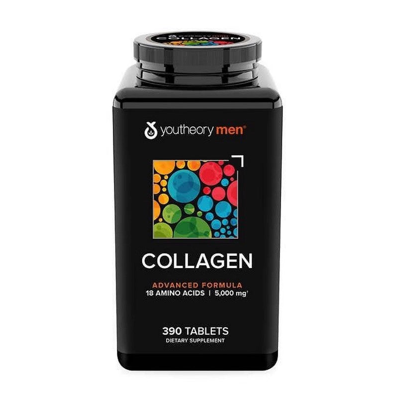 Youtheory Men's Collagen 18 Amino Acids 5000mg 390 Tablets